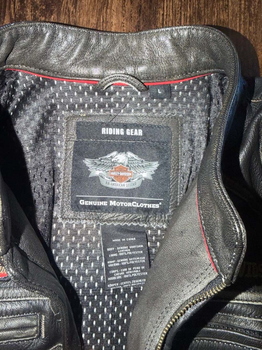 Vintage Harley-Davidson Distressed Leather Motorcycle Jacket Black - Picture 3 of 4